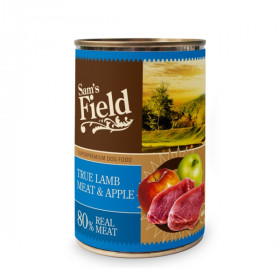 Sam's Field True Lamb Meat & Apple - консерва за кучета с 80% агнешко месо и ябълки 400гр.