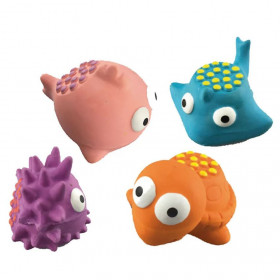 Латексова кучешка играчка Croci Sealife toy различни видове морски създания