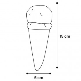 Кучешка латексова играчка Flamingo ICE CREAM сладолед в различни цветове