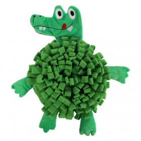 Интерактивна кучешка играчка Flamingo Sniffing carpet Njammie Crocodile килимче за скриване на лакомства във формата на крокодил