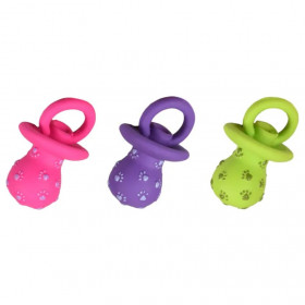 Латексова кучешка играчка Flamingo Latex Soother биберон в различни цветове