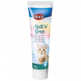 Малцова паста за котки Trixie Malt''n''Grass Anti hairball  против космени топки, с таурин 100 гр.