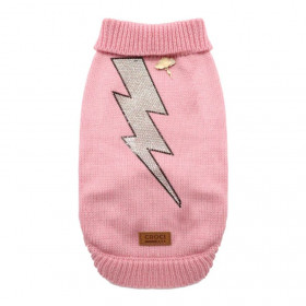 Кучешки пуловер Croci Sweater Thunder в розов цвят