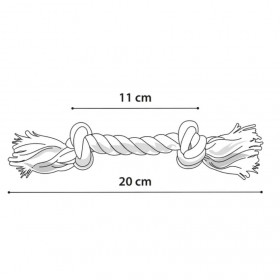 Играчка за куче Flamingo Toy cord въже с два възела 20 см 