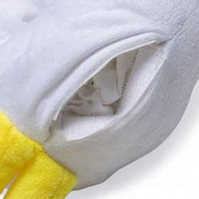 Плюшена играчка за гушкане за малки кученца Beeztees Puppy Heartbeat Cuddly Toy Stork щъркел със сърдечен ритъм