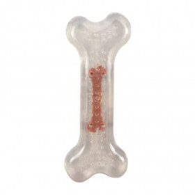 Дентална кучешка играчка Flamingo TPR bone кокал от термопластичен каучук с шоколадов вкус
