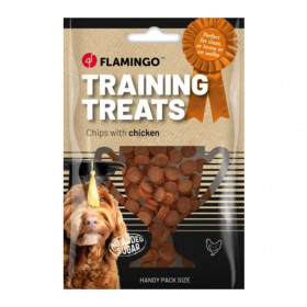 Тренировъчни лакомства за кучета Flamingo Training snack чипс от Пилешко месо