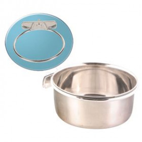 Trixie Stainless Steel Bowl with Holder - Метална хранилка за птици с винт 300 мл