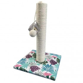 Драскалка за котки- пилон Croci Cat scratching post with Tropical ball 