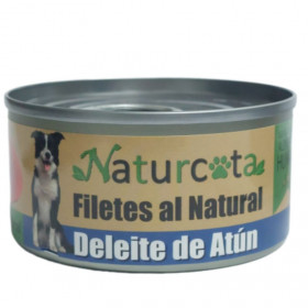 Натурална, консервирана храна за кучета Naturcota Filetes al Natural Tuna филе от риба тон в собствен сос и късчета пилешко месо