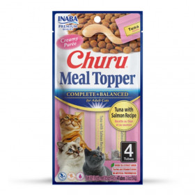 Кремообразен топер за суха храна за котки Inaba Cat Meal Topper  Tuna Recipe с Риба тон 
