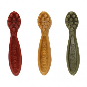 Вегетариански дентални лакомства  Flamingo Veggie toothbrush във формата на четка за зъби 7,5 см