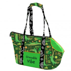 Транспортна чанта  CAZO Pet Carrier Crocodile Vibe Green