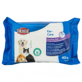 Кърпички за почистване на уши Trixie Ear care wipes за кучета, котки и други малки животни