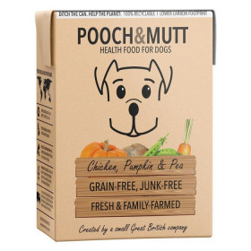 Мокра храна за кучета Pooch&Mutt Chicken,Pumpkin & Pea с 60% прясно пилешко месо, 5% тиква и грах