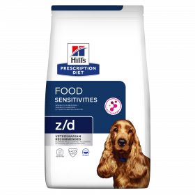 Hill's Prescription Diet z/d Ultra - хидролизирана диета за кучета с хранителни алергии 10 кг.
