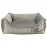 Луксозно, меко кучешко легло от велур CAZO Soft Bed Milan grey в сив цвят