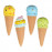Кучешка латексова играчка Flamingo ICE CREAM сладолед в различни цветове