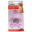 Гумена играчка Flamingo Toy Loekie с тенис топка за куче- Хипопотам