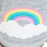 Мек, памучен кучешки суитшърт Trixie Rainbow Falls hoodie с дизайн на дъга