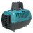 Транспортна клетка Trixie Capri 2 Transport box подходяща за котки и малки породи кучета до 6 кг в петролен цвят