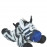 Плюшена играчка за кучета Zolux Friends Caleb Zebra във формата на зебра 